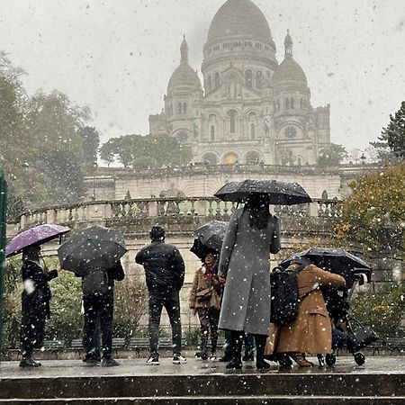 巴黎Montmartre Joli 2 Pieces Au Pied Du Sacre Coeur公寓 外观 照片